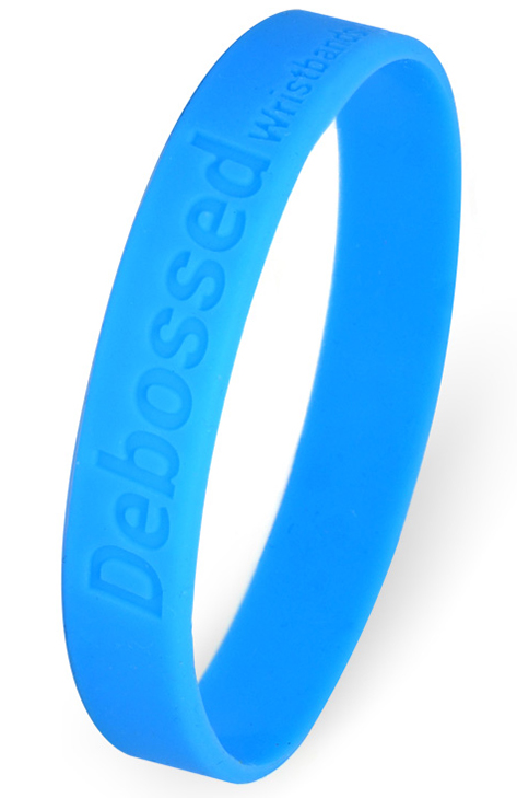 Custom Debossed Wristbands