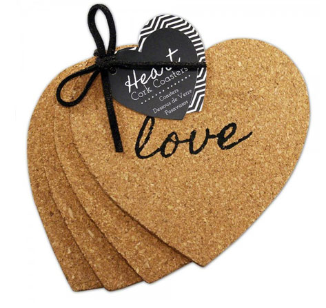 Heart Cork Coaster