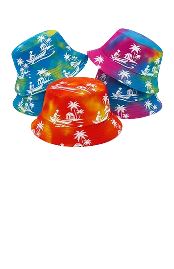 Custom Full Color Bucket Hat – All-Over Logo Print