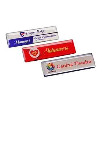 Epoxy Name Tag Badge
