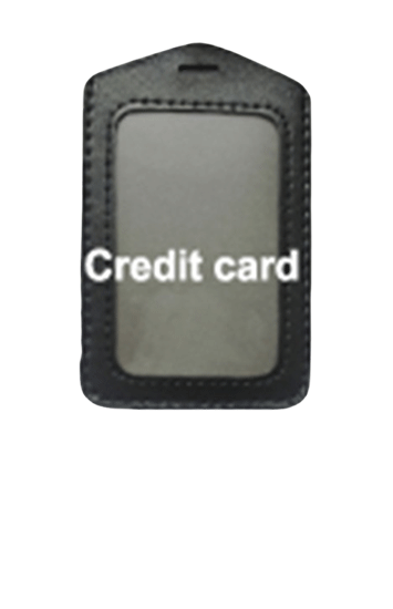 Horizontal Leather Card